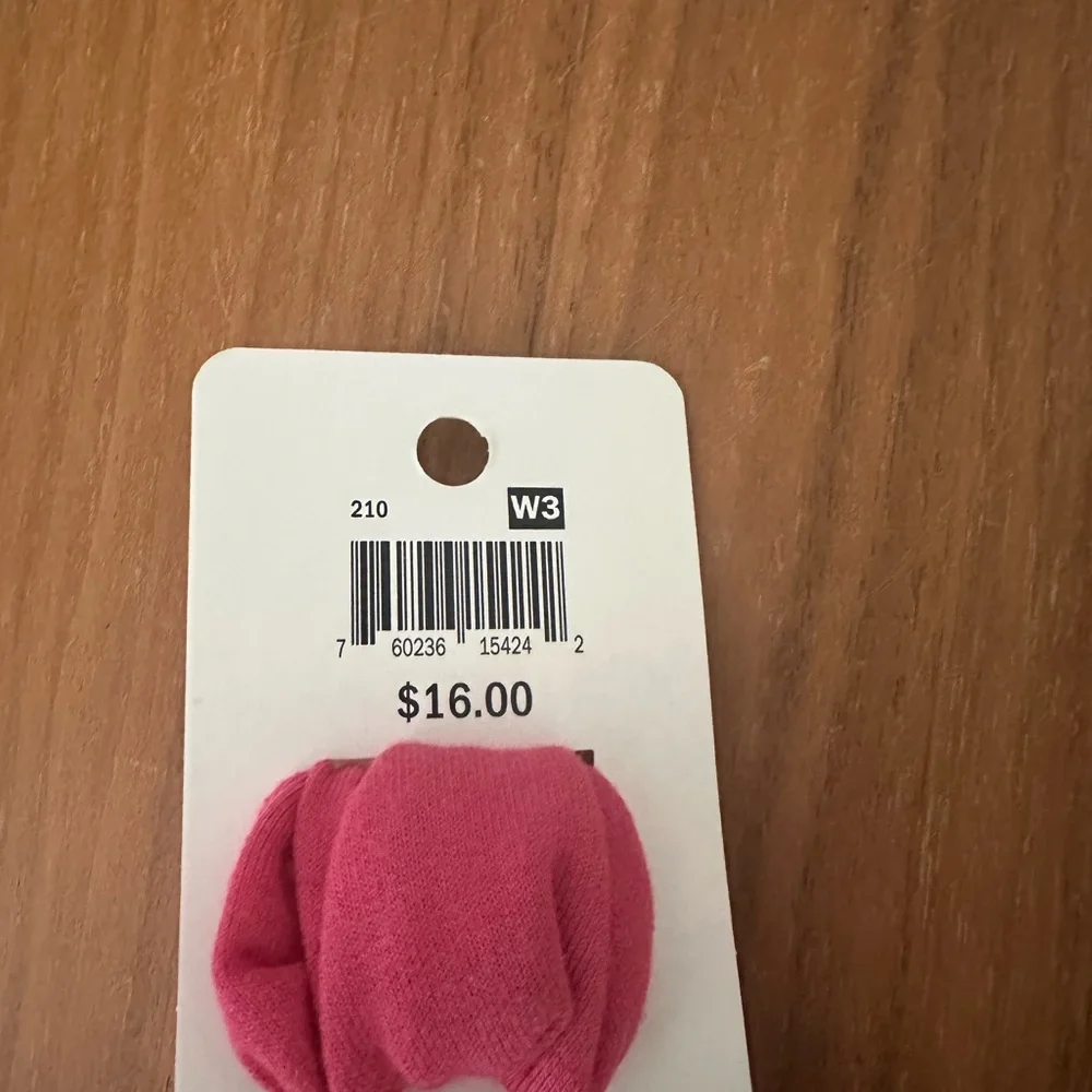 NWT Lullaby Lane Pink Headband. Baby Girl Size 3-6M. Soft! cute!
